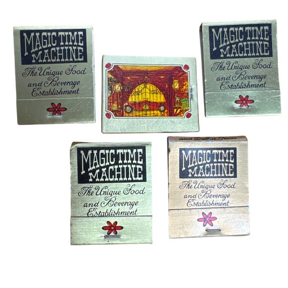 Vintage Other - Vintage Magic Time Machine San Antonio Texas Matchbook Lot Unstruck 1980s Austin